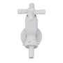 Imagen de CANILLA LAVADERO PLASTICA BLANCA SALIDA 1/2" 10CM CROSS
